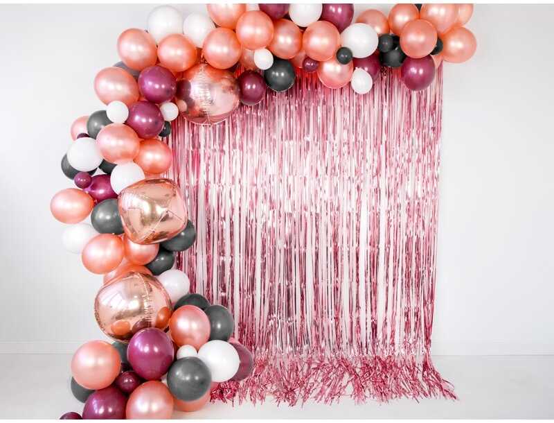 Party Deco PartyDeco Folinė kutų užuolaida dekoracijoms, Spalva: Žydra