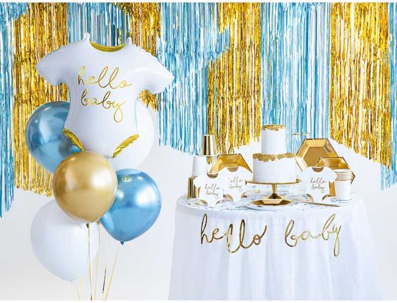 Party Deco PartyDeco Folinė kutų užuolaida dekoracijoms, Spalva: Žydra
