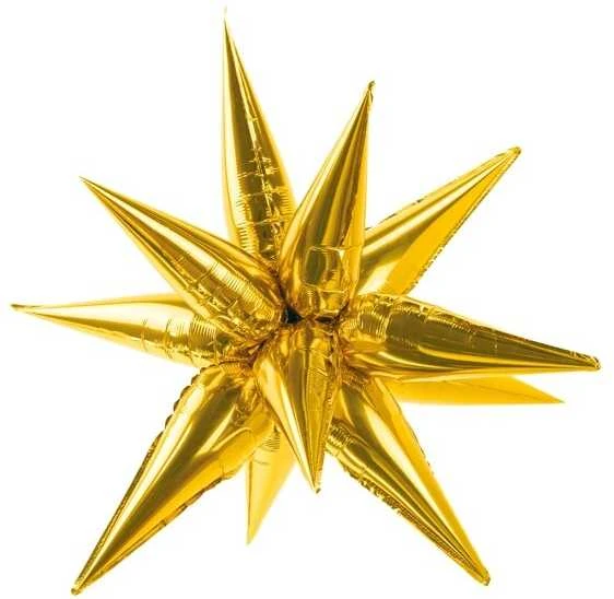 PartyDeco Folinis balionas 3D žvaigždė, 95cm