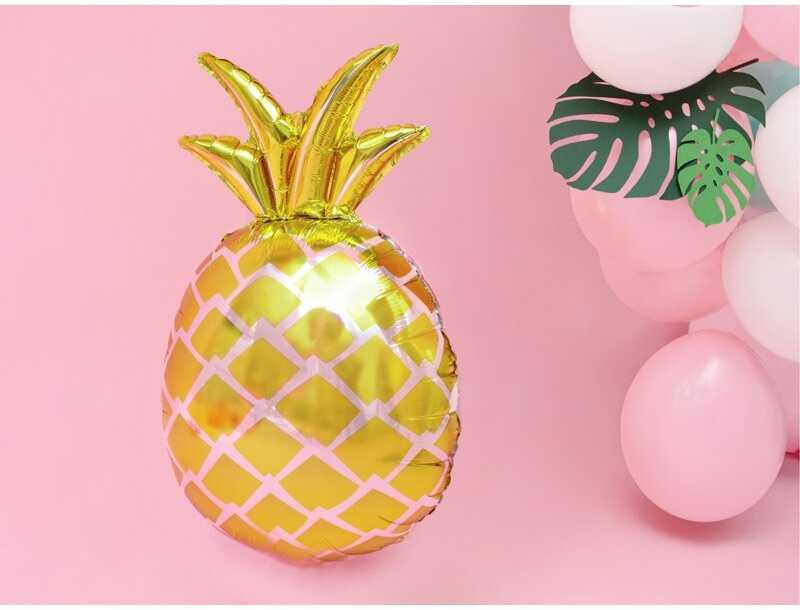 Party Deco PartyDeco Folinis balionas "Ananasas" 38x63cm