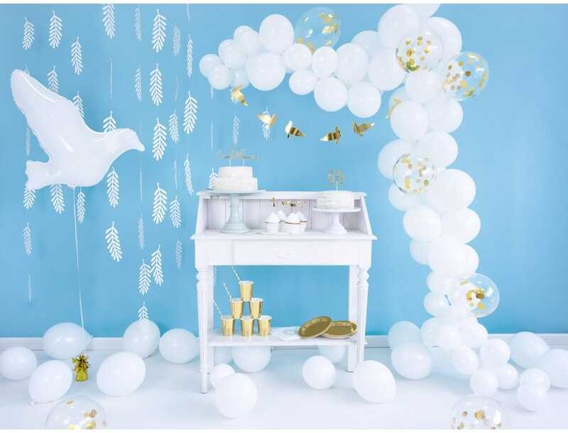 Party Deco PartyDeco Folinis balionas "Baltas balandis" 77 x 66 cm