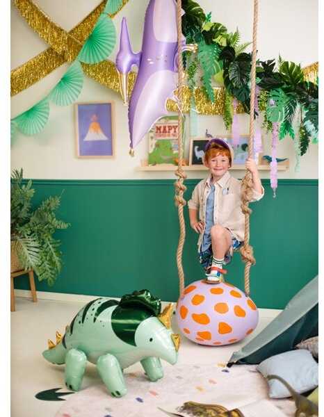 Party Deco PartyDeco Folinis balionas Dinozauras Triceratopsas, 101x60,5 cm