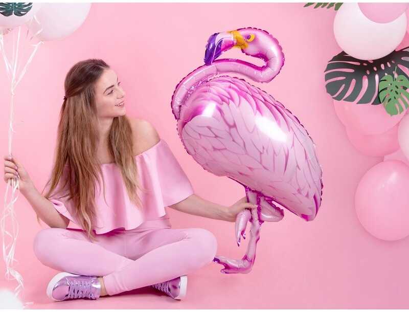 Party Deco PartyDeco Folinis balionas "Flamingas" 70 x 95 cm