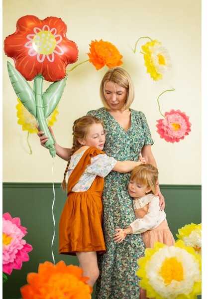 Party Deco PartyDeco Folinis balionas Gėlė, 53x96cm
