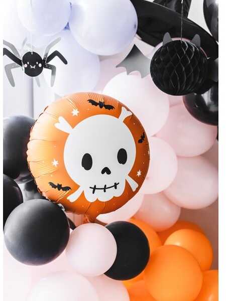 PartyDeco Folinis balionas Kaukolė, 45cm