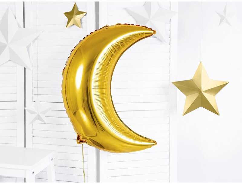 Party Deco PartyDeco Folinis balionas Mėnulis, 60cm