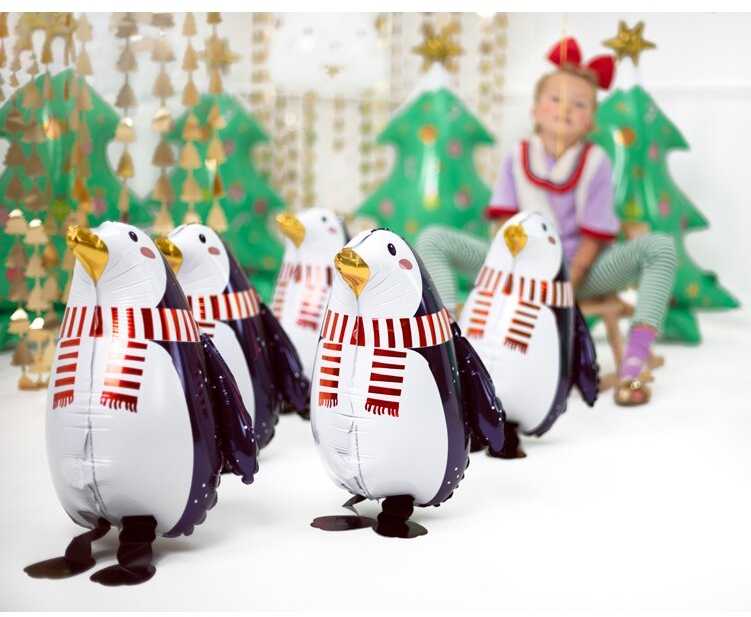 PartyDeco Folinis balionas "Pingvinas"