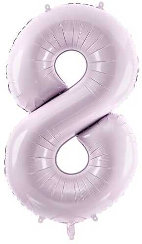 PartyDeco Folinis balionas skaičius 8, violetinis 72cm