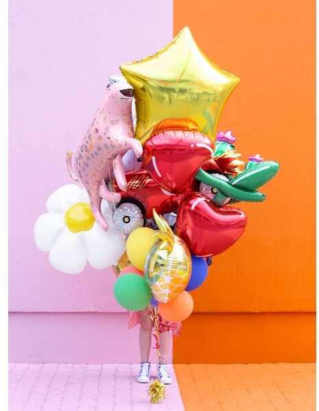 Party Deco PartyDeco Folinis balionas "Žvaigždė" 70cm auksinis