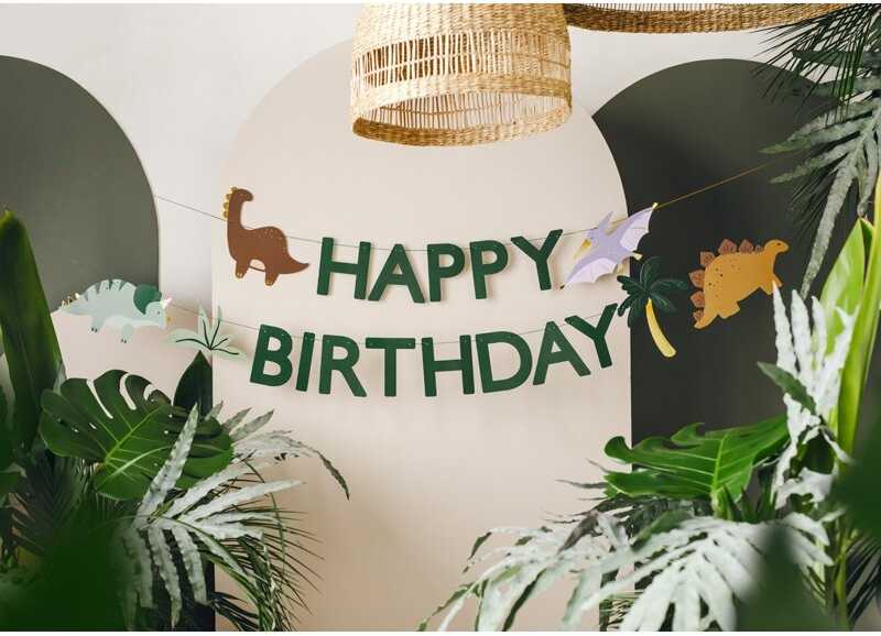 PartyDeco Girlianda Dinozaurai