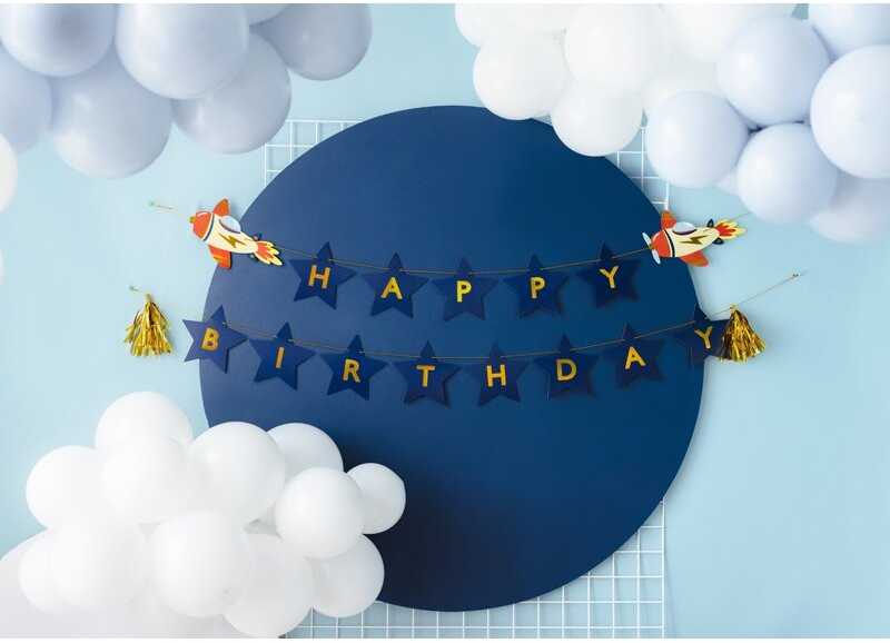 PartyDeco Girlianda Lėktuvai