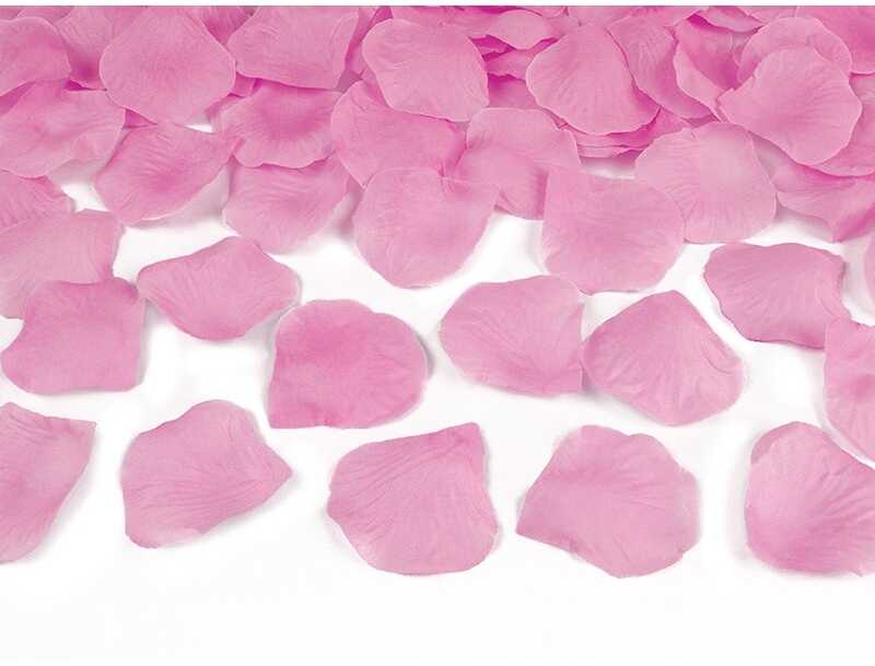 Party Deco PartyDeco Konfeti patranka „Rožės žiedlapiai“ 40cm - rožiniai