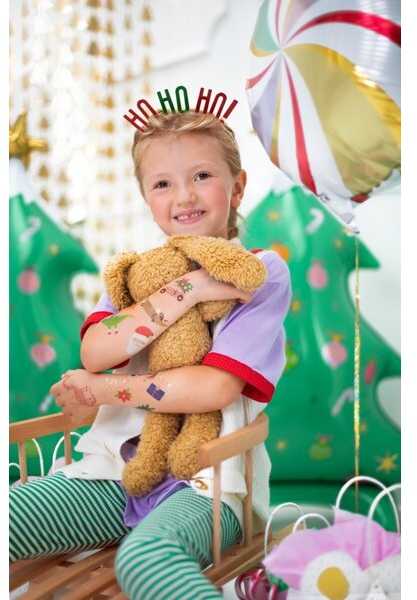 PartyDeco Laikinosios tatuiruotės Ho ho ho!