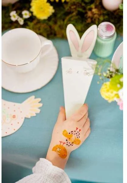 PartyDeco Laikinosios tatuiruotės Velykos