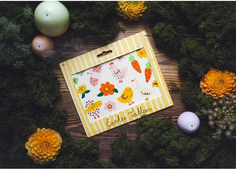 PartyDeco Laikinosios tatuiruotės Velykos