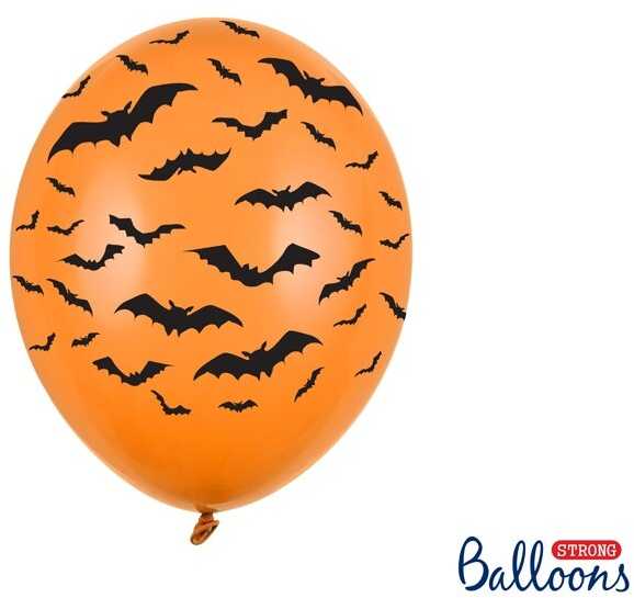 Party Deco Balionai "Šikšnosparniai" (6vnt)
