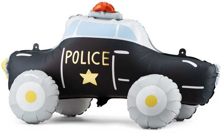 PartyDeco Pastatomas balionas Policijos mašina 90 x 41 cm