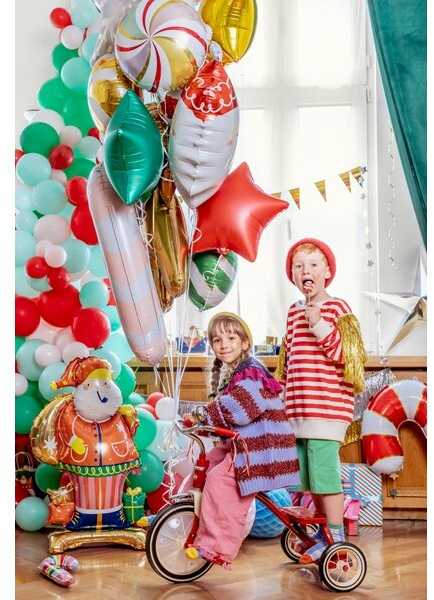 PartyDeco Pastatomas folinis balionas Kalėdų senelis