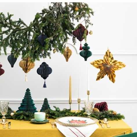 PartyDeco Popierinė dekoracija kreminis Lašas