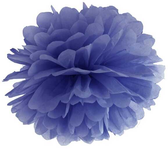 PartyDeco Popierinis Pom-Poms, 25cm, Spalva: Mėlynas