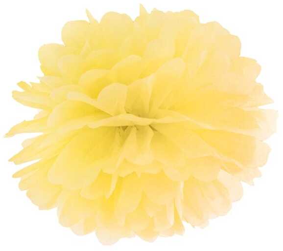 PartyDeco Popierinis Pom-Poms, 25cm, Spalva: Geltonas