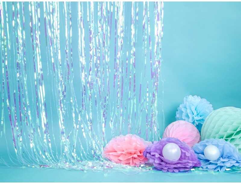 PartyDeco Popierinis Pom-Poms, 25cm, Spalva: Balta