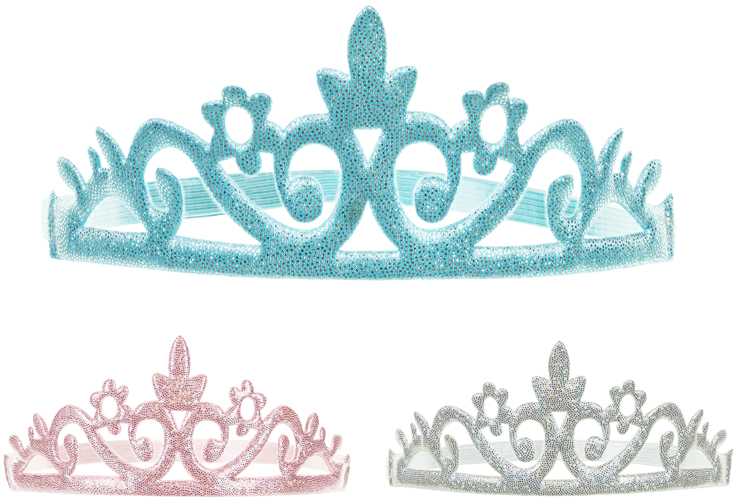 PartyDeco Princesių karūnos 19-20 cm 3vnt