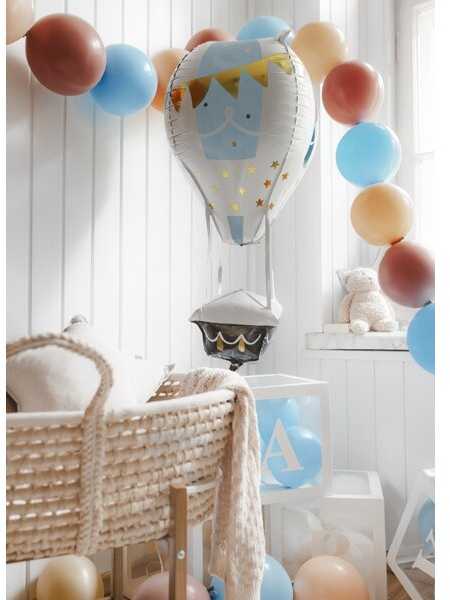PartyDeco Rišami balionai 33cm, pelenų rožinė