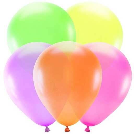 PartyDeco Ryškiaspalvių balionų rinkinys 25 cm, 5vnt