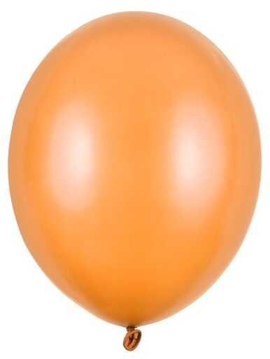 PartyDeco Stiprūs balionai Mandarinų oranžinė, blizgūs 30 cm, 50vnt