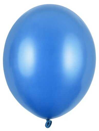 PartyDeco Stiprūs balionai Rugiagėlių mėlyna, blizgūs 30 cm, 50vnt