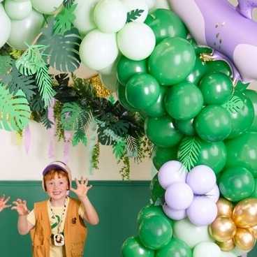 PartyDeco Stiprūs balionai Smaragdo žali 30 cm, 50vnt