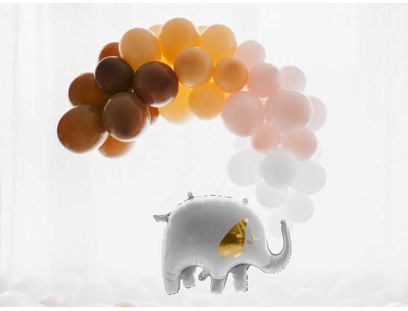 PartyDeco Stiprūs balionai Šviesiai persikinė 30 cm, 50vnt
