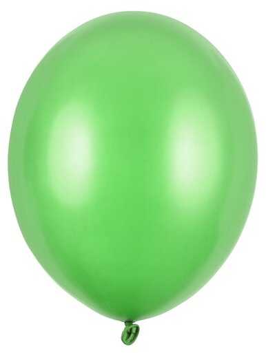 PartyDeco Stiprūs balionai Žali, blizgūs 30 cm, 50vnt