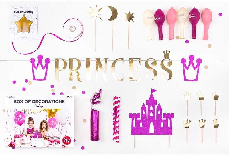 PartyDeco Šventės dekoracijų rinkinys Princesės