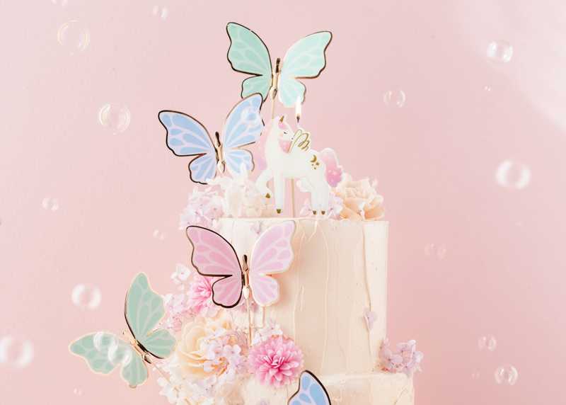 PartyDeco Torto žvakutė Vienaragis 9 cm