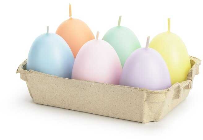 PartyDeco Žvakės 'Margučiai' 7cm