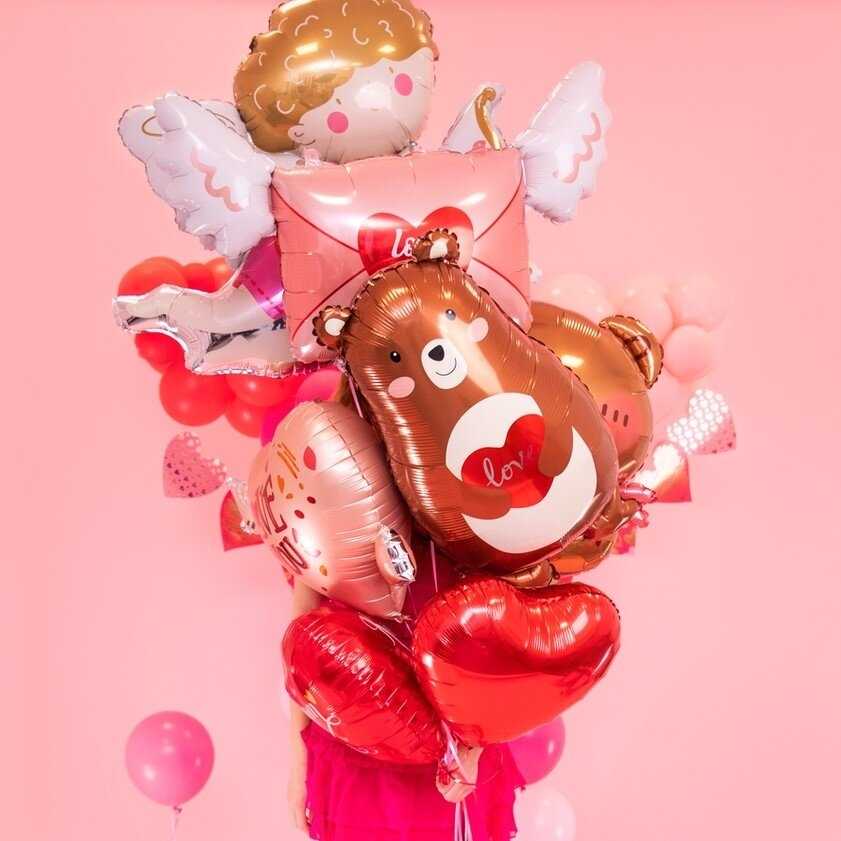 Folinis balionas Meškutis Love 48x79cm