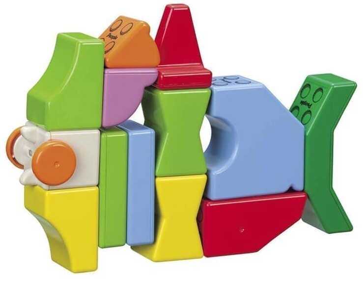 People Blocks Magnetinis konstruktorius „ZOO gyvūnai”, 17 detalių