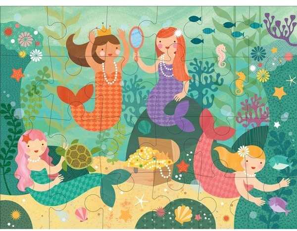 Petit Collage didelė dėlionė Undinėlės, 24 dalys
