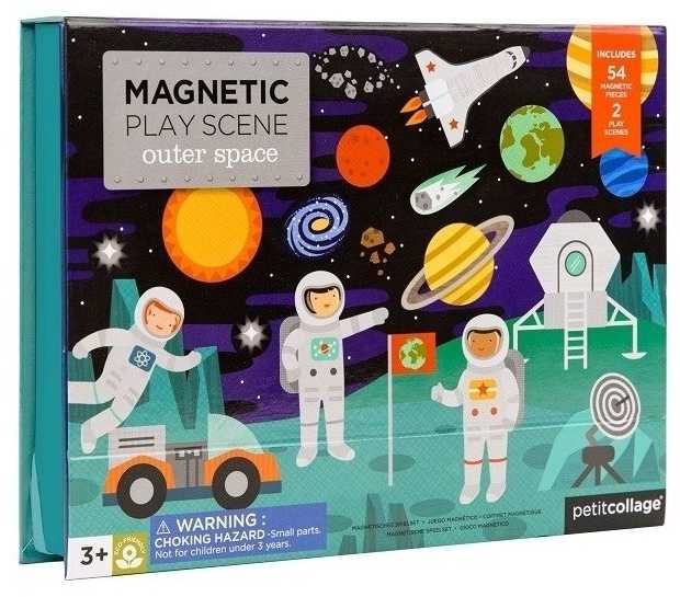 Petit Collage magnetinis žaidimas "Kosmose"