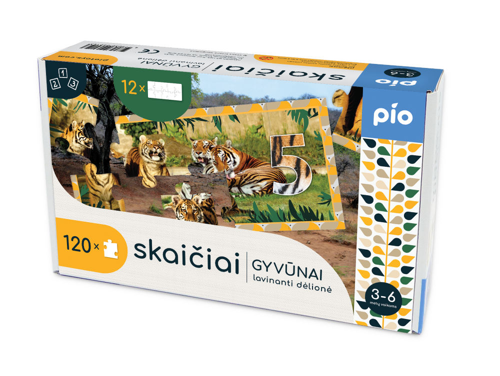 PIO Lavinanti dėlionė Skaičiai - gyvūnai, 60143