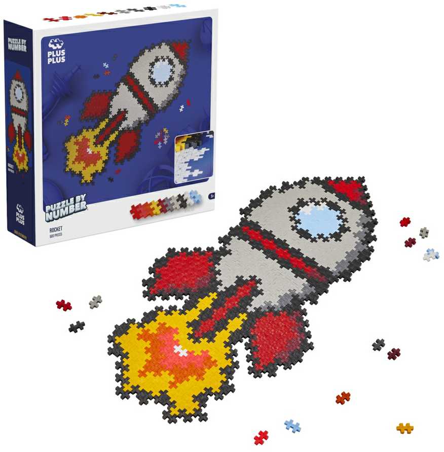 Plus Plus dėlionė pagal skaičius RAKETA, 500 det.