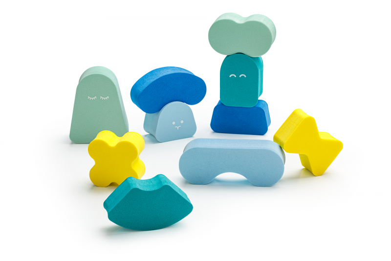 Quut Toys Quut Blokki - Balansuojančios kaladėlės - Mėtų mėlyna ( 172796 )