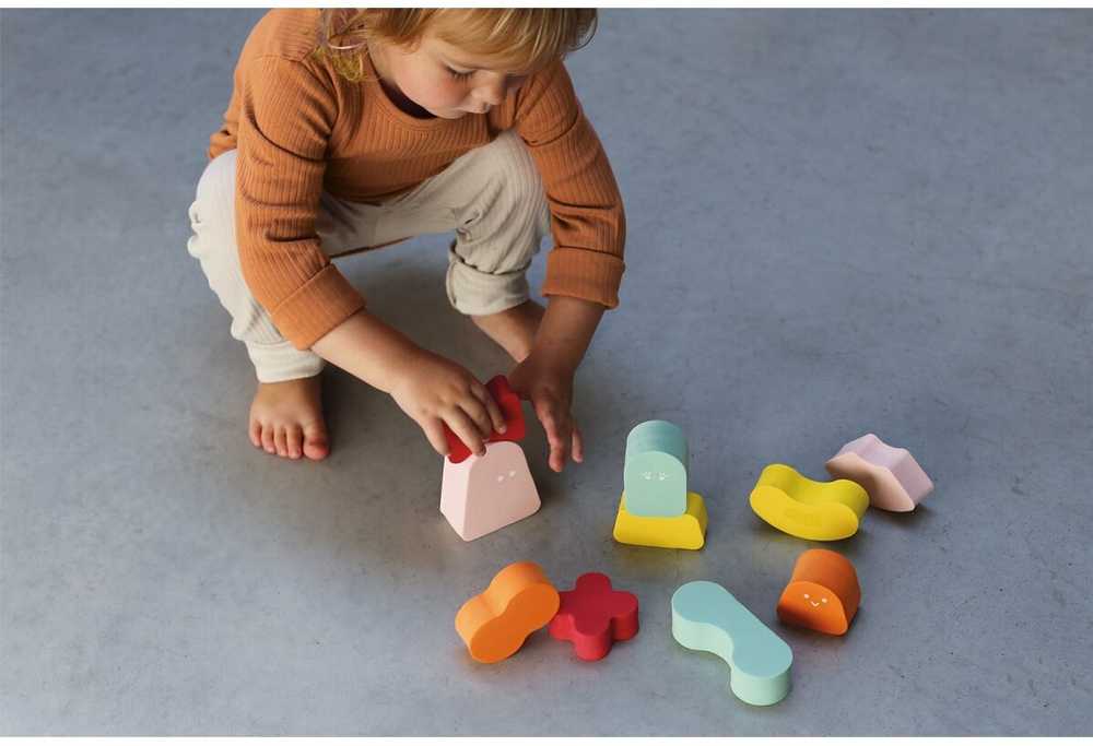 Quut Toys Quut Blokki - Balansuojančios kaladėlės - Koralų rožinė ( 172772 )