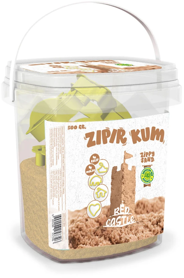 Raudona Castle modeliavimo smėlis, natūralios spalvos 500g