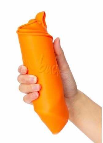 Silikoninis žaidimų kibirėlis Scrunch, oranžinė