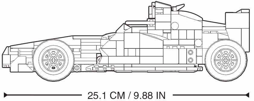Sluban konstruktorius, RC valdomas F10 automobilis, 423 det.