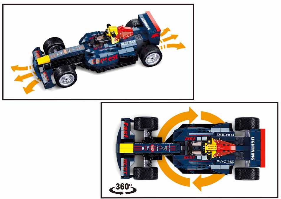 Sluban konstruktorius, RC valdomas F10 automobilis, 423 det.