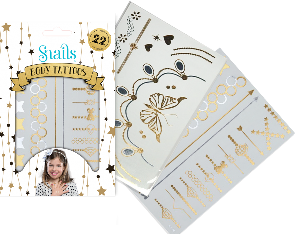 Snails Kūno Tatuiruotė Metalika